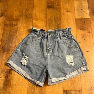 High-Waisted Jean Shorts
